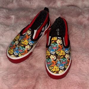 Pokemon Kids Slippers - Red and Multicolor un-sex Pokémon slip-ons